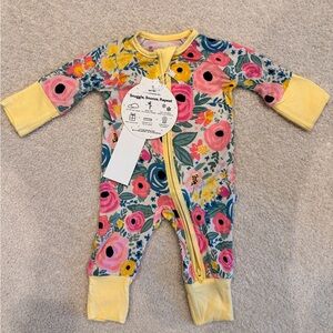 Little Sleepies NWT OG Secret Garden print Premie
